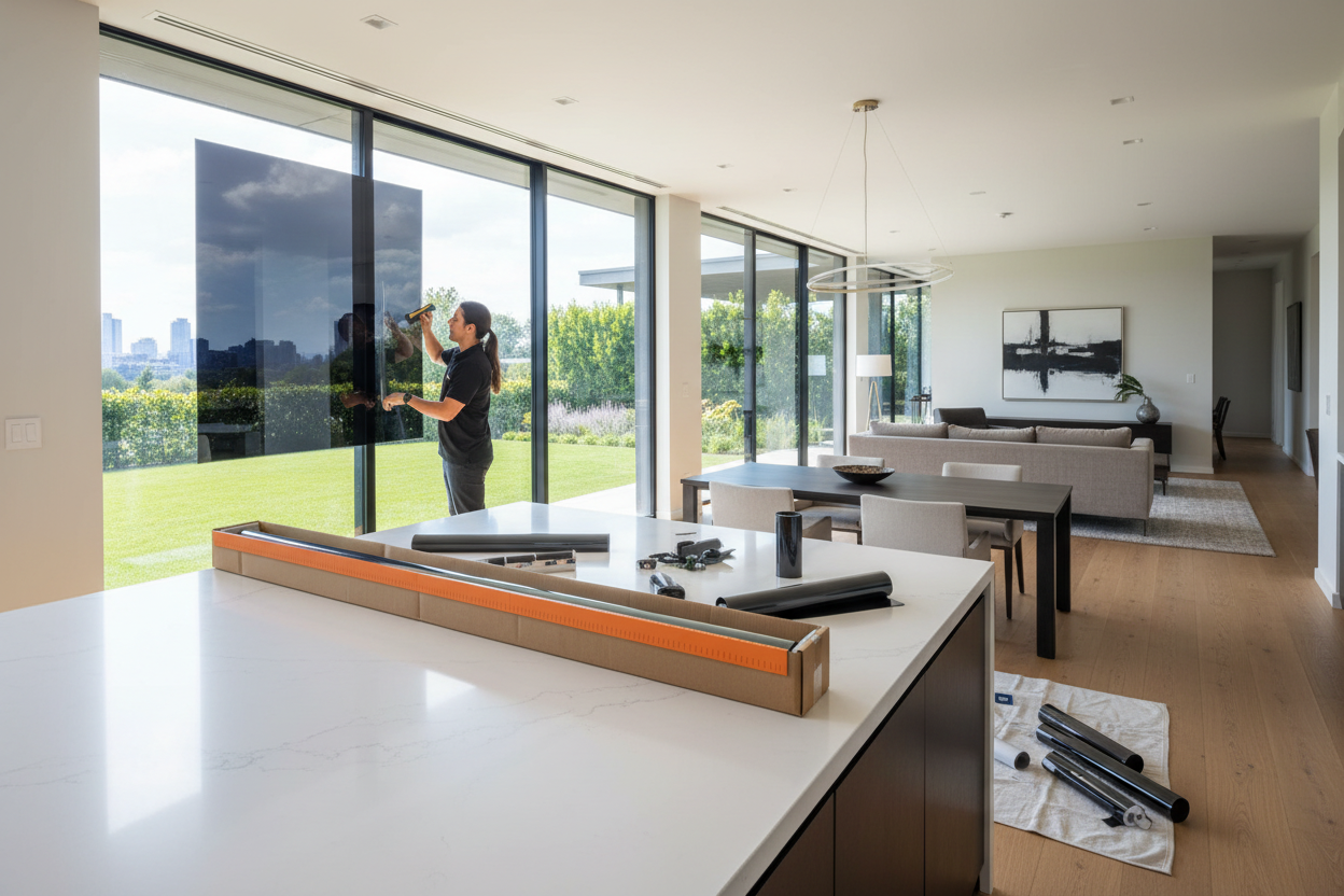 BoxCut Pro in high-end residential window film installation